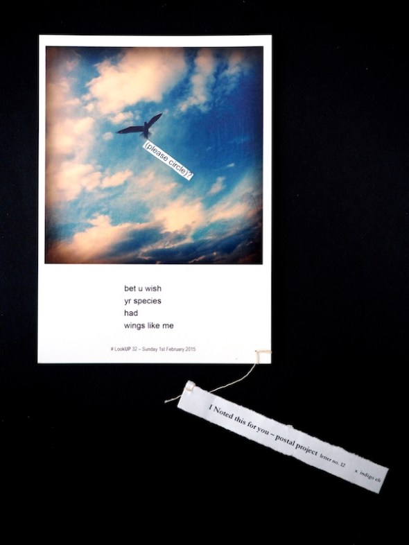 letter no 12 Noted Festival Postal Project indigo eli 2016