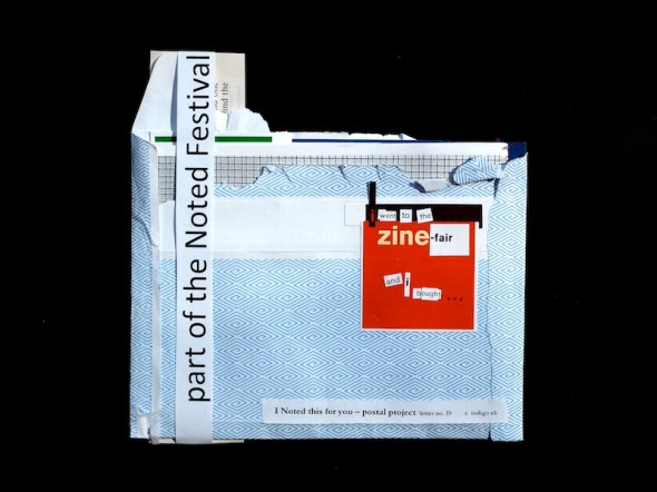 letter no 19 Noted Festival Postal Project indigo eli 2016