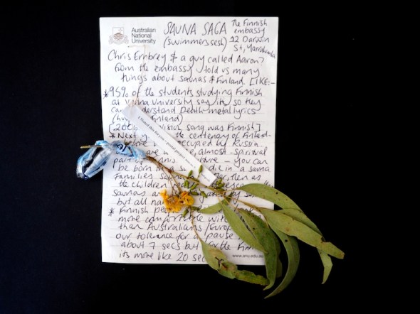 letter no 9 Noted Festival Postal Project indigo eli cathy hunt 2016