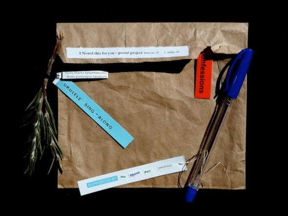 letter no 22 Noted Festival Postal Project indigo eli 2016