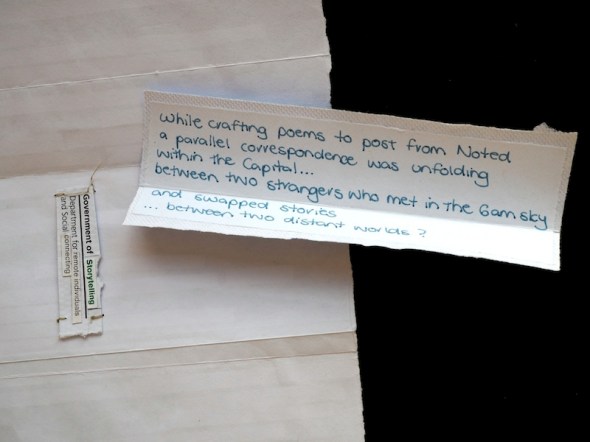 letter no 18 Noted Festival Postal Project indigo eli 2016